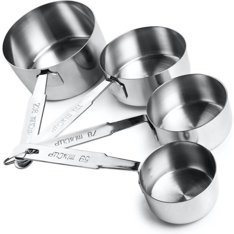 Ibili maatpannetjes - 4-delige set - RVS