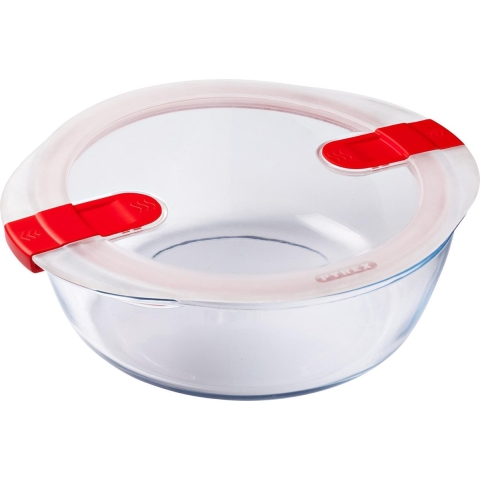 Pyrex - Schaal Rond met Deksel, 26 cm - Pyrex | Cook & Heat