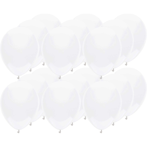 Ballonnen verjaardag/thema feest - 300x stuks - wit - 29 cm -