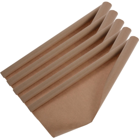 Rollen inpakpapier/cadeaupapier - 10x stuks - 300 x 70 cm - bruin - kraft papier - boeken kaften -