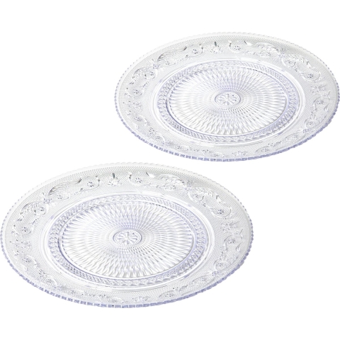 Kunststof borden - set 16x stuks - ontbijt/dinerborden - 18 en 25 cm -