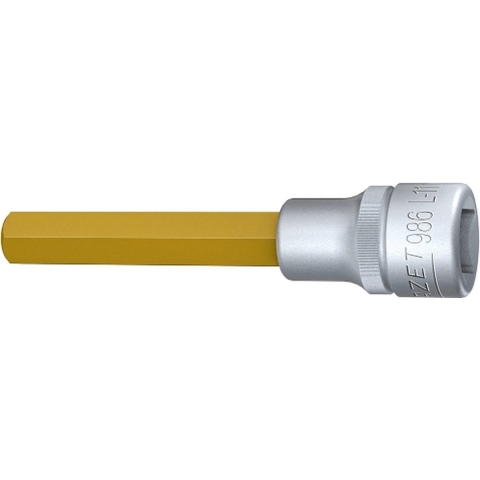 HAZET Dopsleutelbit 986L-11 · 1/2 inch (12,5 mm) vierkant hol · Binnen-zeskant-profiel · SW 11 mm