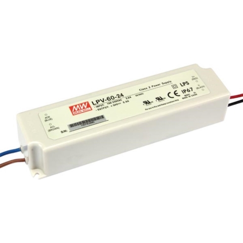 Meanwell LED driver 24V 60W IP67 PRO - 4379261