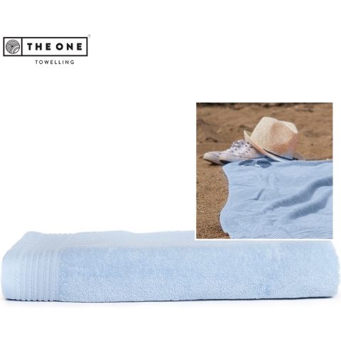 The One Towelling TH1000 Classic Beach Towel - Light Blue - 100 x 180 cm