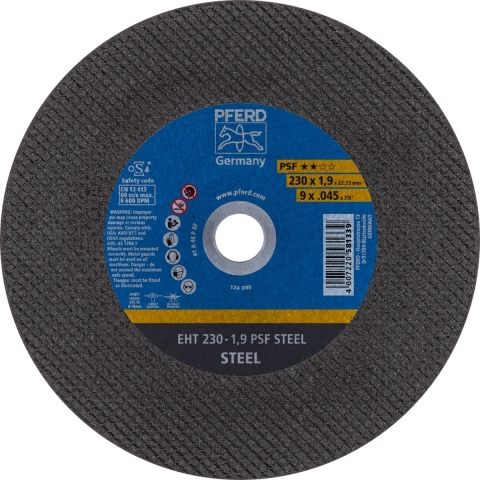 PFERD PSF STEEL 61728231 Doorslijpschijf recht 230 mm 25 stuk(s) Staal