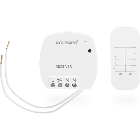 Smartwares SH4-99560 FSK 433 MHz Draadloze schakelaar, Afstandsbediening Met dimfunctie SH4-99560
