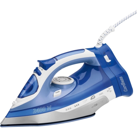 Clatronic DB 3706 Stoomstrijkijzer Wit, Blauw 2400 W