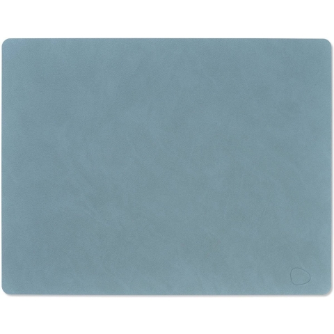 LIND DNA Placemat Nupo - Leer - Light Blue - 45 x 35 cm