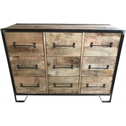 Vtw Living - Dressoir - Industrieel - Mangohout - 120 cm