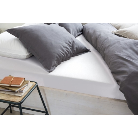 Walra - Hoeslaken Jersey Stretch - 160x200|210 - Wit