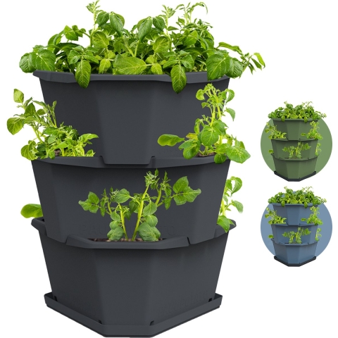 Gusta Garden - Paul Potato - Stapelbare Aardappeltoren - 3 Niveaus