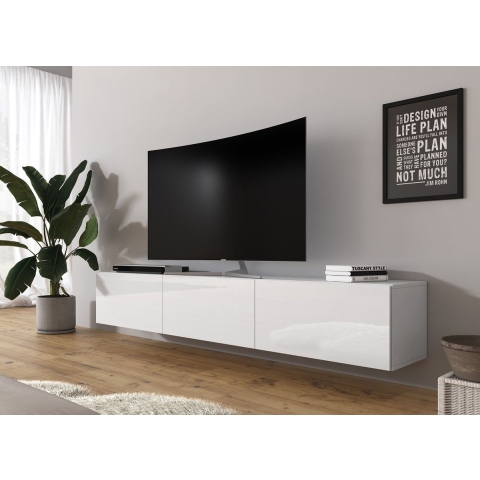 Meubella TV-Meubel Bonzo - Wit - 180 cm