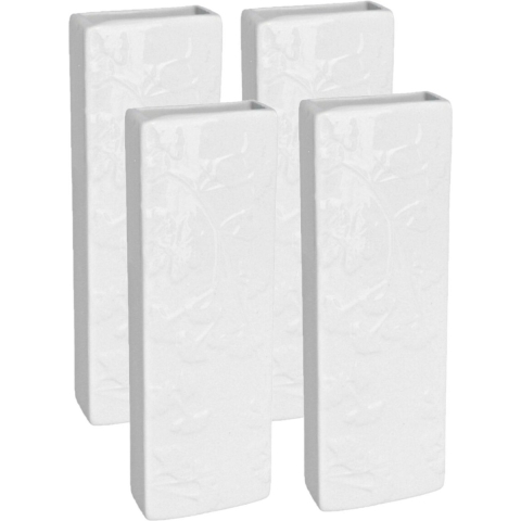 Witte luchtbevochtiger/waterverdamper 8x stuks aardewerk -