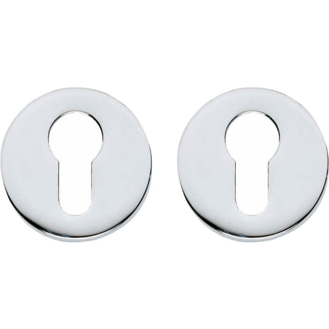 Intersteel | Rozet profielcilindergat | Rond | Verdekt | Chroom