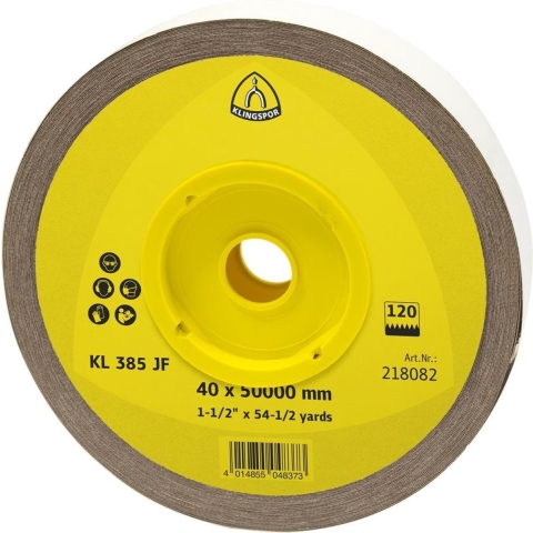 Klingspor Schuurpapierrol | 50 mm korreling 100 | voor metaal | korund | 1 stuk - 218098 218098