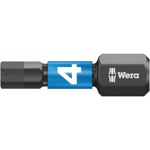 Wera Bit | 4 mm lengte 25 mm | 1/4 inch C6,3 | impaktor, DC | 1 stuk - 05057604001 05057604001