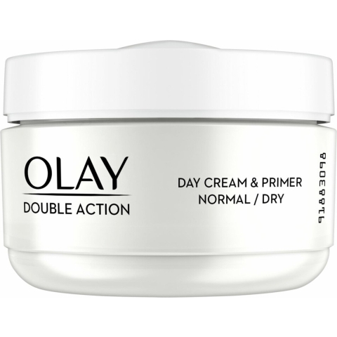 4x Olay Double Action Hydraterende Dagcrème en Primer 50 ml