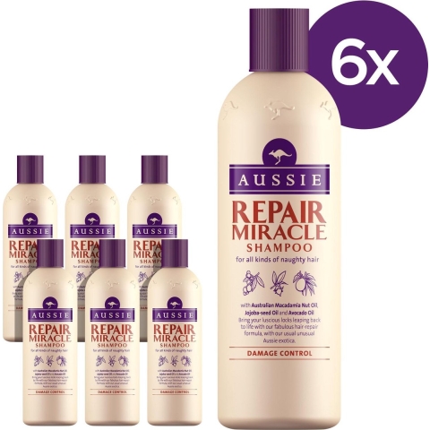 6x Aussie Shampoo Miracle Repair 300 ml