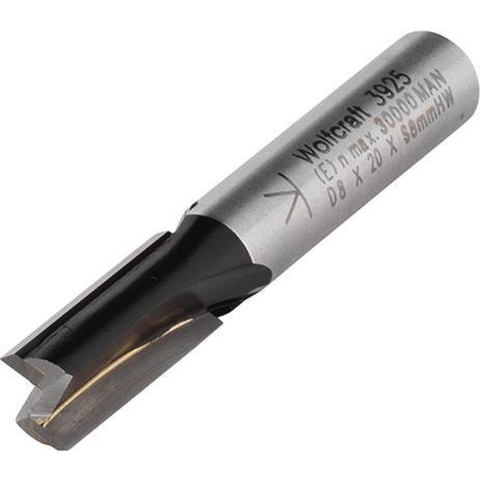 Wolfcraft Groeffrees | HM | S=8mm | Ø8 x 20mm | 1 stuk - 3925000