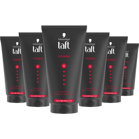 6x Taft Power Styling Gel 150 ml