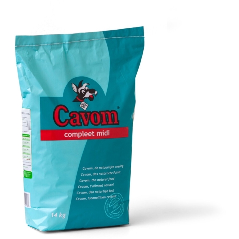 2x Cavom Compleet Hondenvoer Droog Midi 14 kg