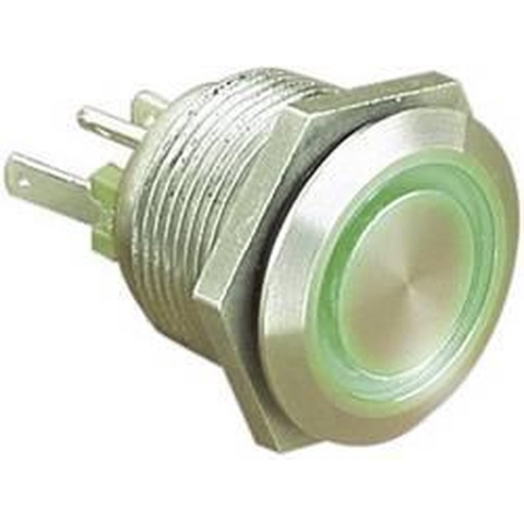 Bulgin MPI002/28/BL MPI002/28/BL Vandalismebestendige druktoets 24 V/DC 0.05 A 1x uit/(aan) Moment Blauw (Ø x l) 22 mm x 32.7 mm IP66 1 stuk(s)
