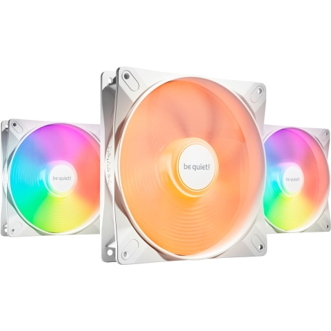 BeQuiet LIGHT WINGS LX 140mm PWM White Triple-Pack PC-ventilator Wit (b x h x d) 140 x 140 x 25 mm Incl. LED-verlichting