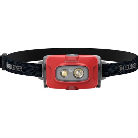 Ledlenser HF4R Core red Hoofdlamp LED werkt op een accu 500 lm 35 h