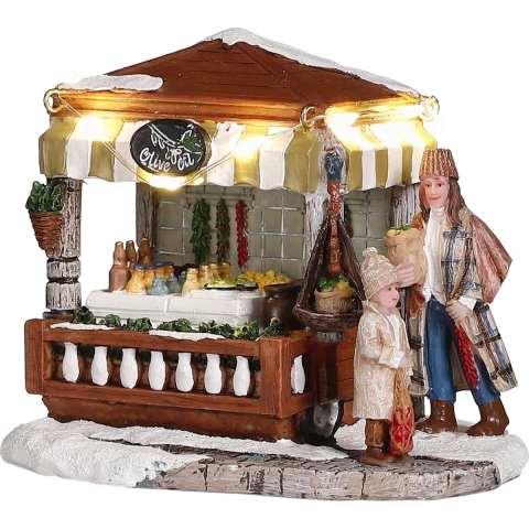 Olives market battery operated - l12xb9xh10cm - Luville