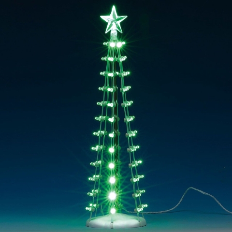Lighted silhouette tree (green) b/o (4.5v) - Lemax