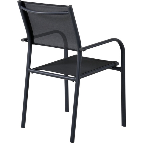 Venture Home Santorini Eetkamerstoel 55 x 90 x 56 - Zwart - 2-pack