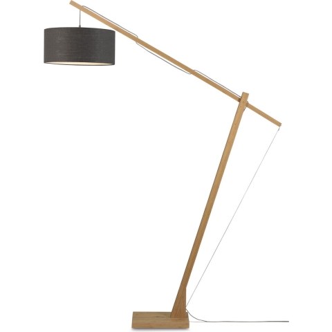 GOOD&MOJO Vloerlamp Montblanc - Bamboe|Donkergrijs - 175x47x207cm