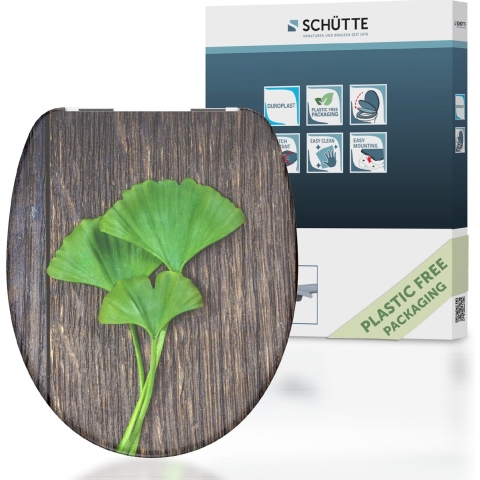Schutte Duroplast WC-bril GINGKO&WOOD met soft-close
 - 82154 82154