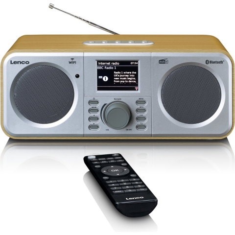 LENCO DIR-141WD - Internetradio met DAB+, Bluetooth® en Spotify Connect, hout