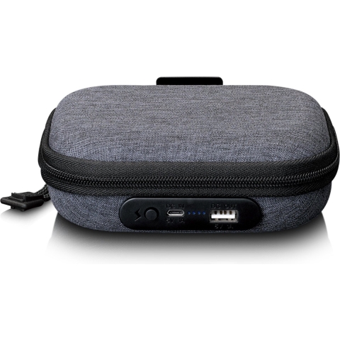 LENCO PBC-20GY - Case met ingebouwde powerbank - Grijs