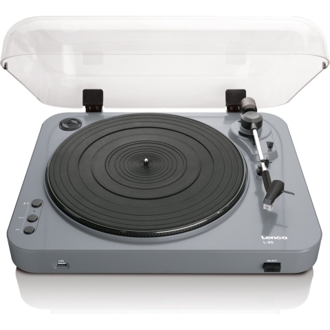 LENCO L-85 Grey - Platenspeler met USB direct encoding - Grijs