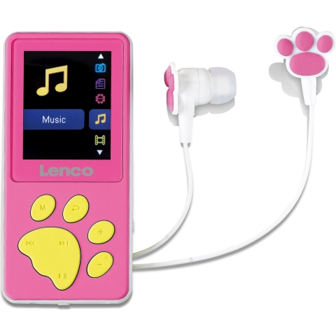 LENCO Xemio-560PK - MP3/MP4 speler met 8GB geheugen - Roze