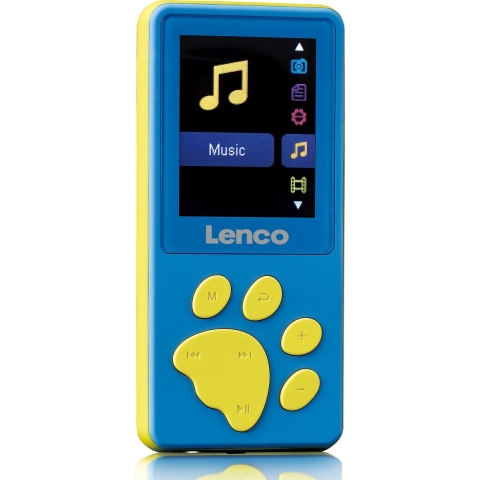 LENCO Xemio-560BU - MP3/MP4 speler met 8GB geheugen - Blauw