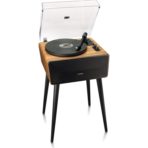 LENCO LS-570OK - Platenspeler met ingebouwde speakers en Bluetooth® - Platenspeler op poten - Eikenhout