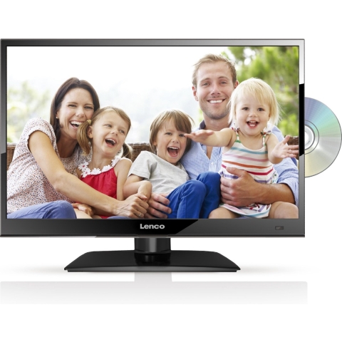 LENCO DVL-1662BK - HD LED TV 16" DVB-T/T2/S2/C Ingebouwde DVD speler - Zwart