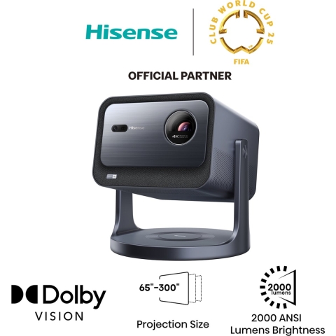 Hisense C2 4k Smart Mini Projector Beamer Grijs