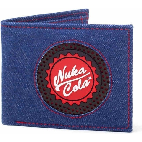 Fallout: Nuka Cola Bottle Cap Bifold Wallet Black Denim