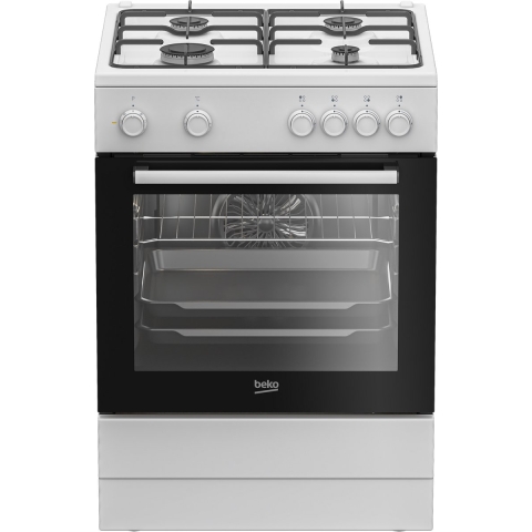 Beko FBM6202W NL AeroPerfect Multifunctioneel Vrijstaand Fornuis - 60 cm - Wit