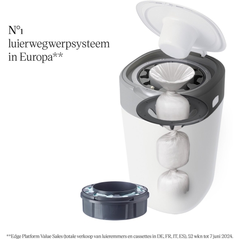 Tommee Tippee Twist&Click Luieremmer Wit