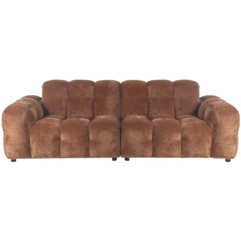 Dutchbone Hackman 3-zits Bank Velours Cognac