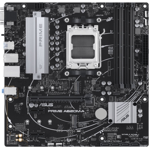 Asus PRIME A620M-A-CSM Moederbord Socket AMD AM5 Vormfactor Micro-ATX