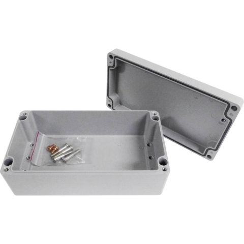 Reltech EfaBox 128-000-659 Universele behuizing Aluminium Poedercoating Grijs 1 stuk(s)