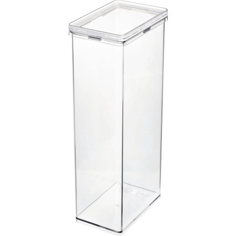 iDesign - Voorraadbus met Deksel, 10.2 x 15.2 x 30.8 cm, 3.5 L, Kunsts