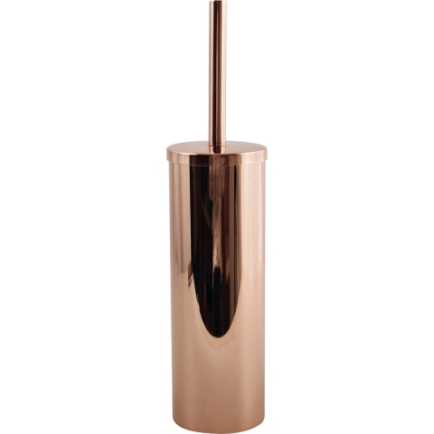 MSV Toilet|wc-borstel in houder Doha - rvs - koper kleur - 40 cm