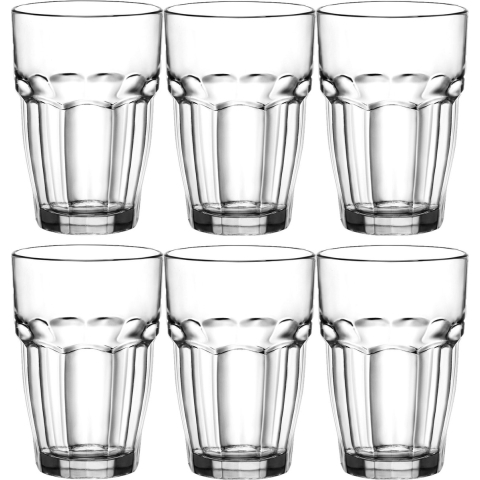 Bormioli Rocco Drinkglazen - tumbler - 6x stuks - glas - 360 ml